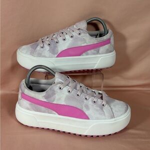 Puma Kaia Hazy Summer Graphic Lavender Fog/Opera Mauve Platform Sneakers W's 9